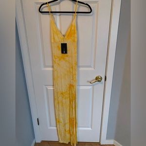 NWT yellow maxi dress